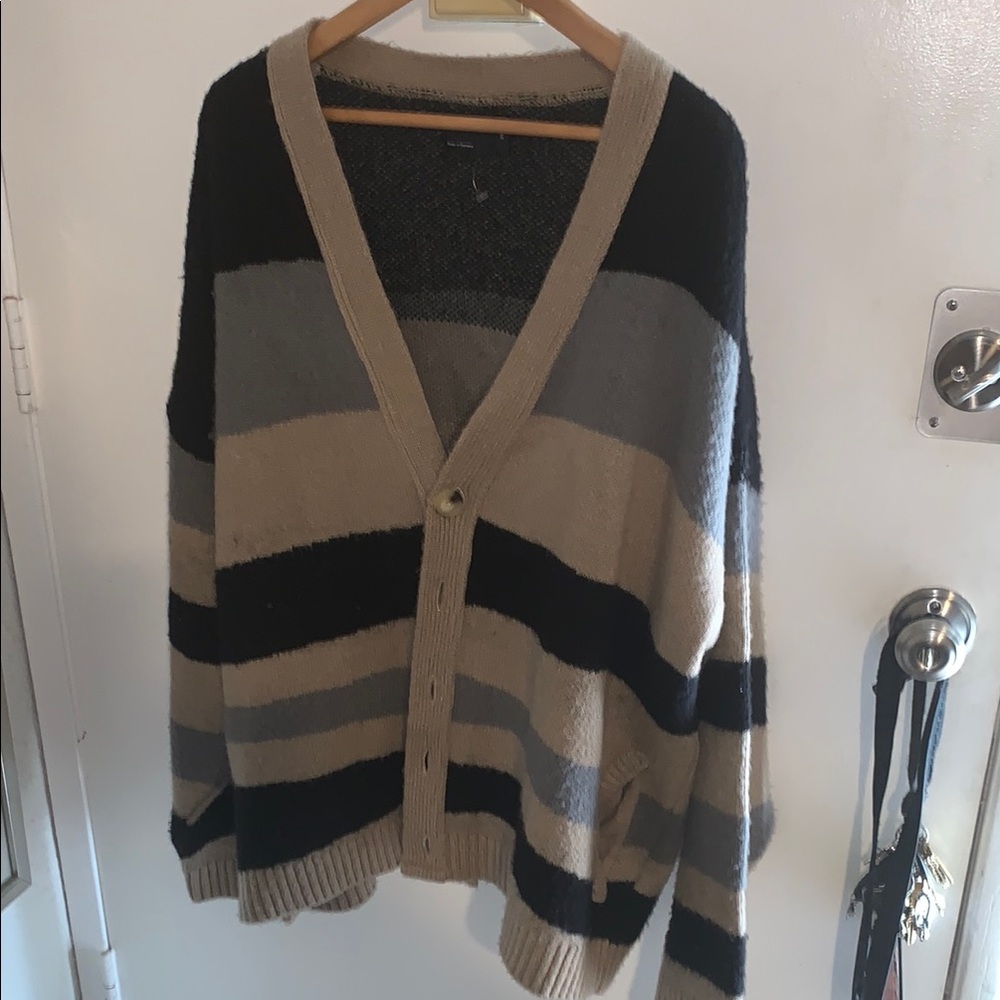 ASOS design made in Romania Striped Cardigan Sweater